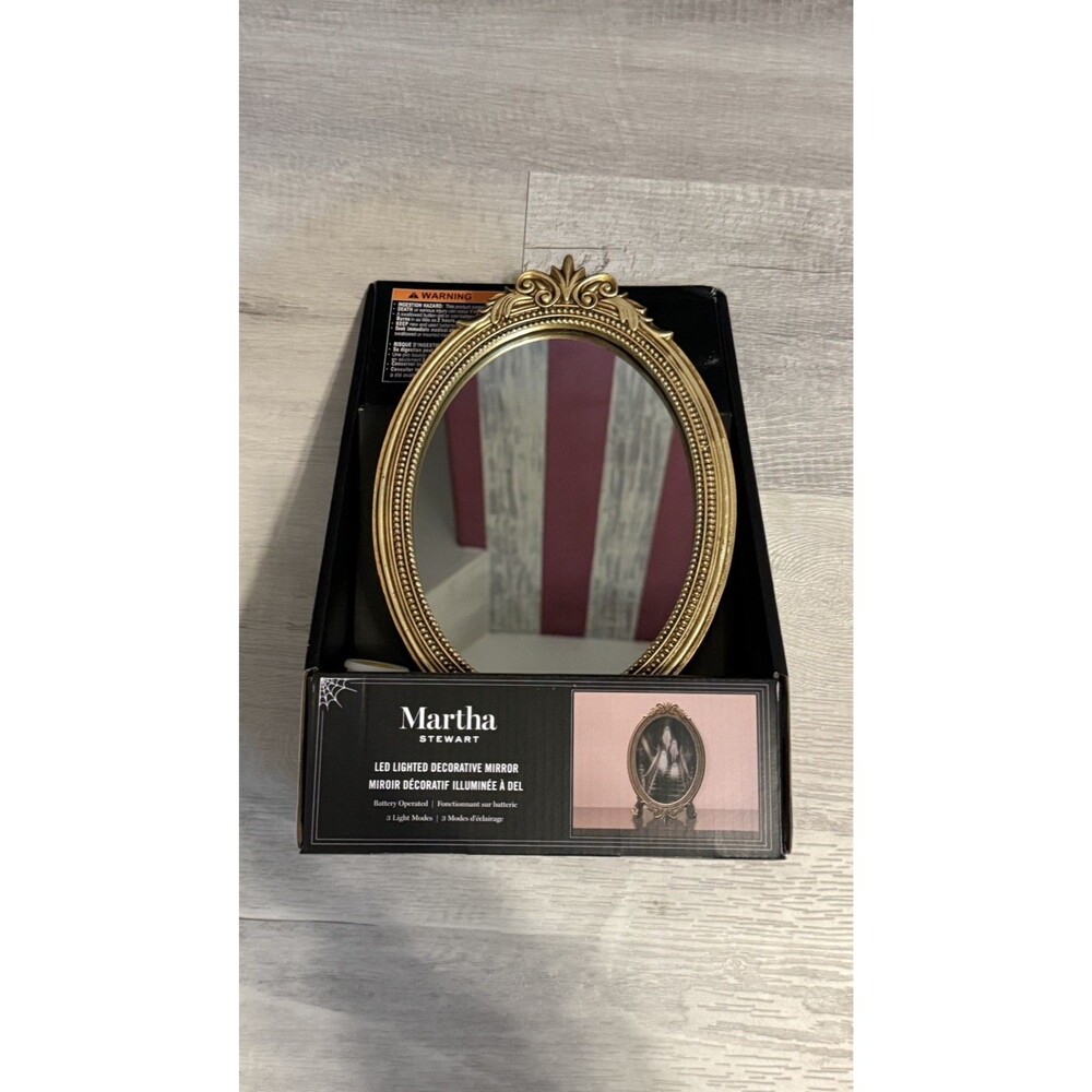 Homegoods Halloween Martha Stewart Spooky Ghost Magic Mirror 3D Art Light Up 👻